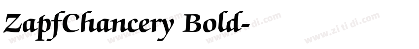 ZapfChancery Bold字体转换